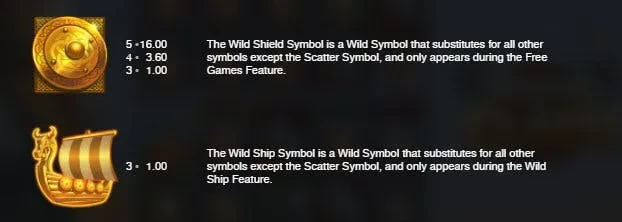 wild symbols viking clash
