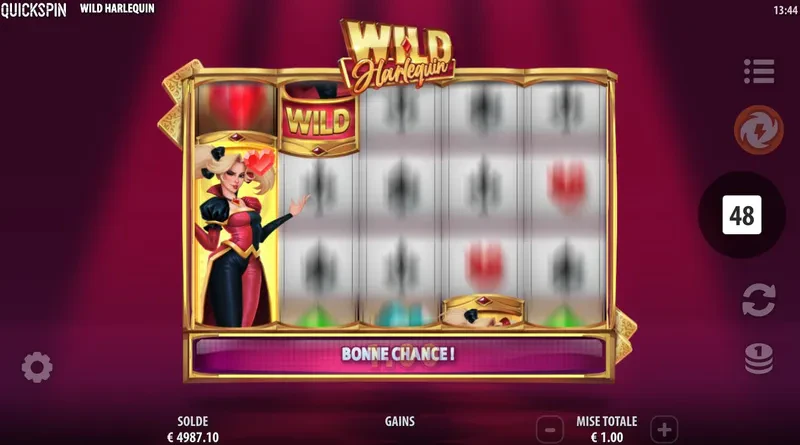 Fonctionnalité Wild Harlequin