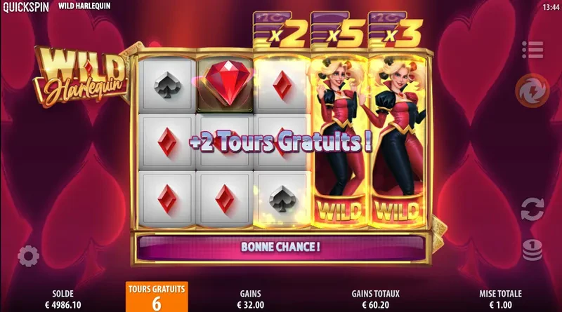 Tours supplémentaires Wild Harlequin