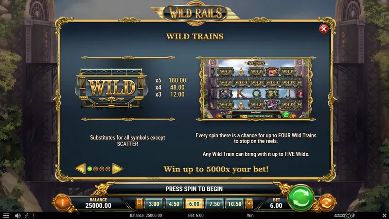 symbole wild rails