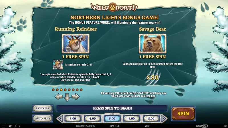 bonus wild north