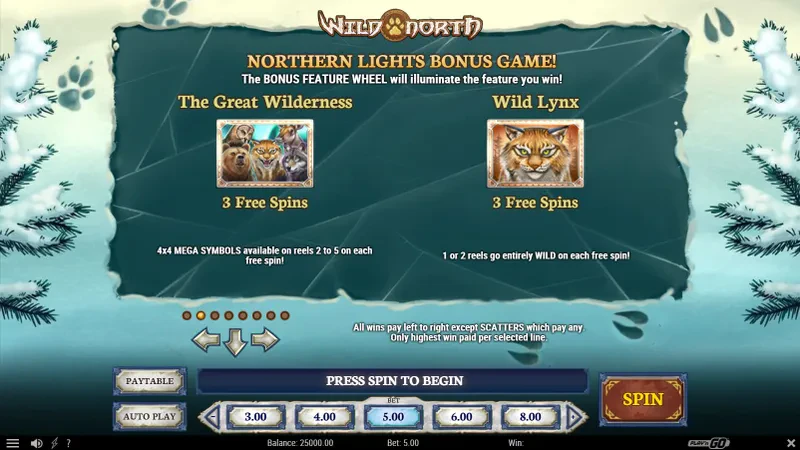 bonus wild north