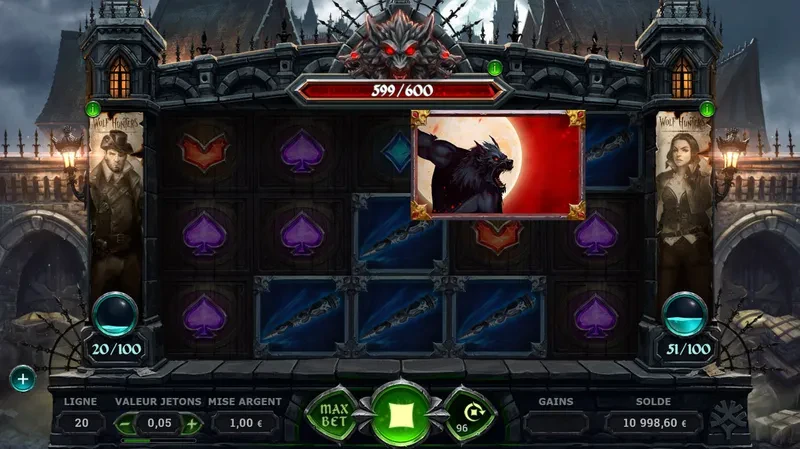 symbole loup garou wolf hunters bonus