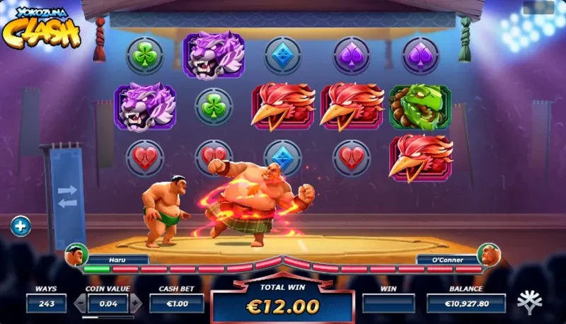 Yokozuna Clash Bonus free spin