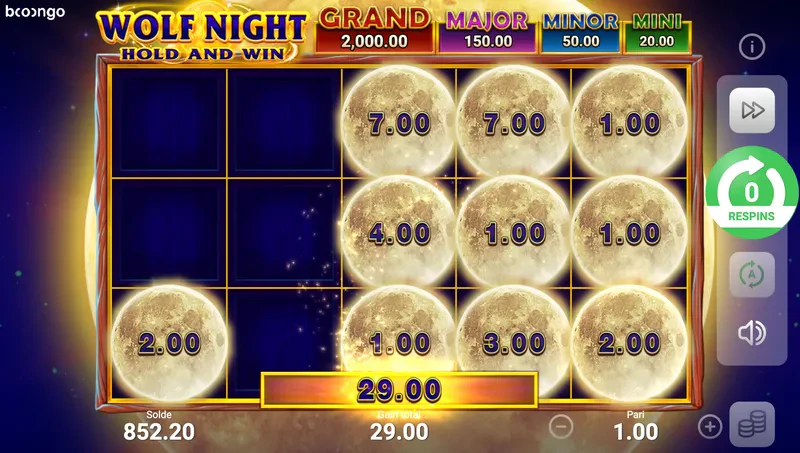 bonus jackpot wolf night