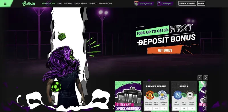 betinia homepage