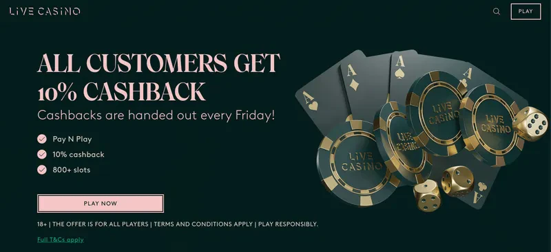 homepage livecasino