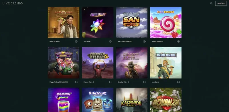slots livecasino