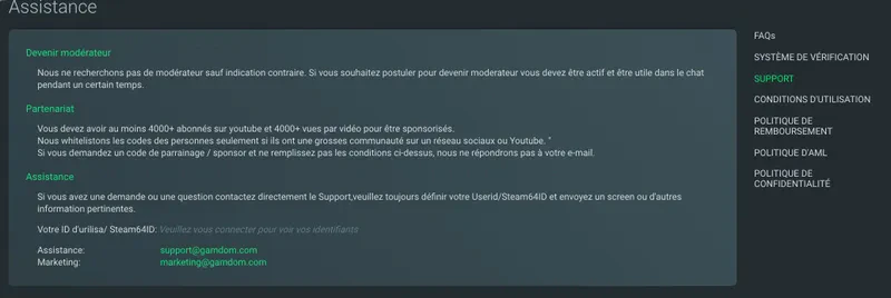 support client
