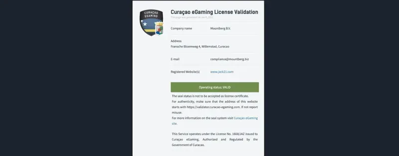 license jack21
