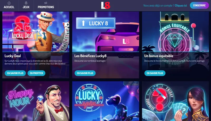 lucky8 bonuses