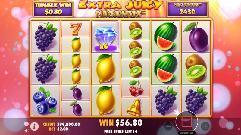 bonus extra juicy megaways