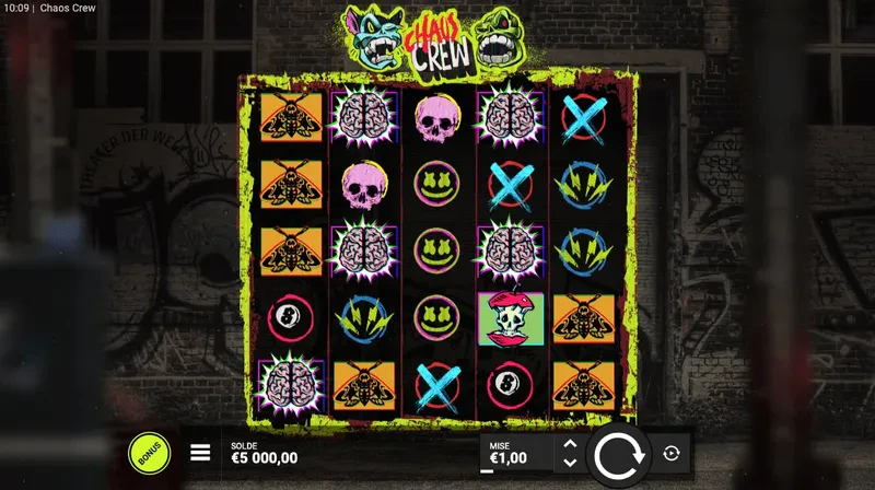Chaos Crew est une machine a sous qui est très connue dans le monde du casino en ligne