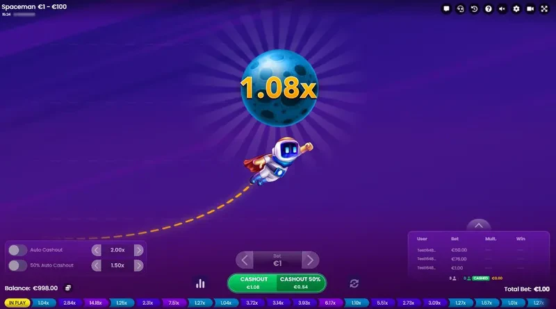 fonctionnement du cashout de spaceman de pragmatic play