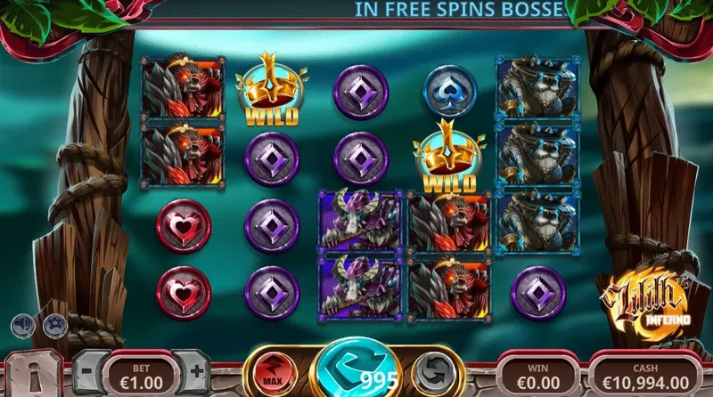 jeu de base de la slot lilith's inferno avatar ux yggdrasil