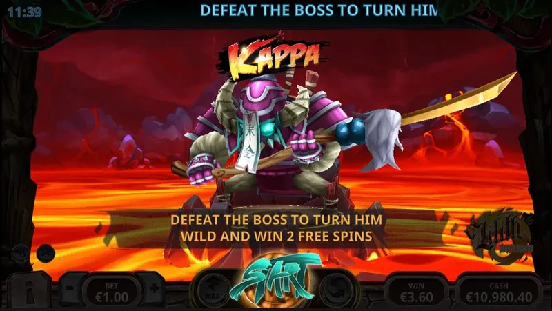 boss durant le bonus de la slot lilith's inferno avatar ux yggdrasil