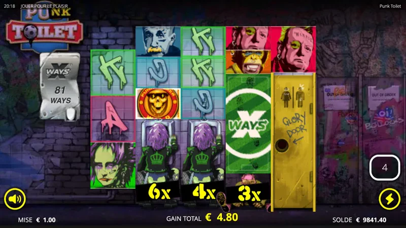 bonus piss spins punk toilet