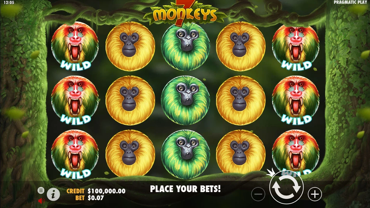 jeu de base slot 7 monkeys pragmatic play