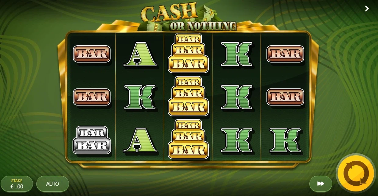 jeu de base de la slot cash or nothing de red tiger