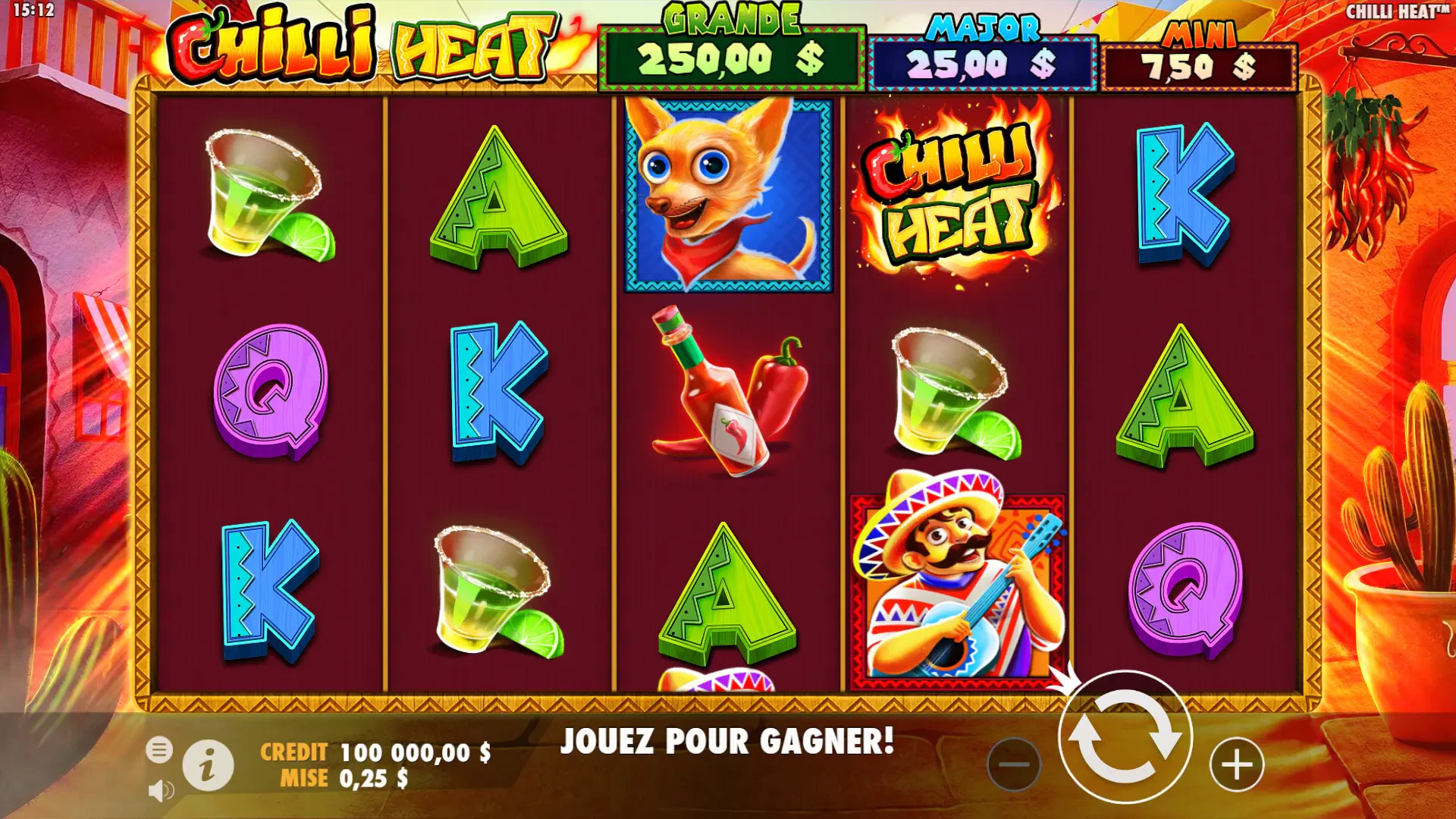 The Chilli Heat slot machine by Pragmatic Play