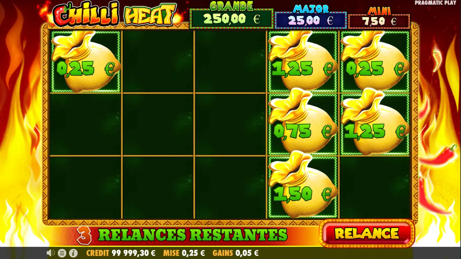The base game feature on Chilli Heat