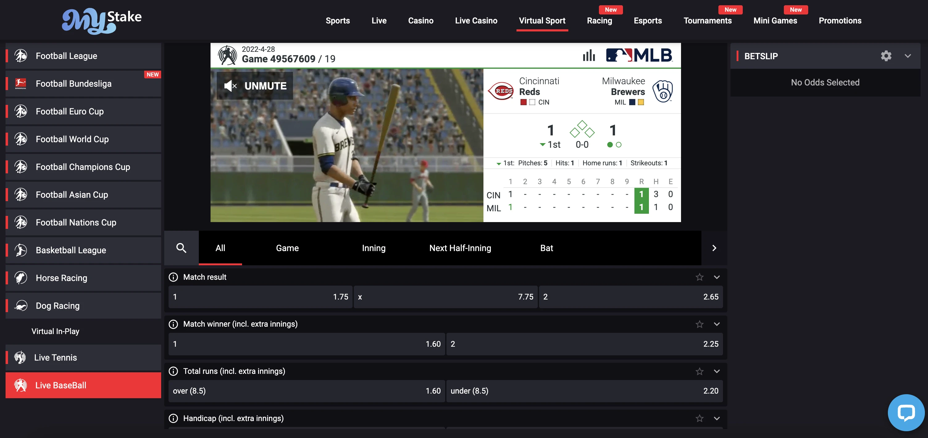 MyStake est un casino en ligne sur lequel vous pourrez retrouver de très nombreux sports virtuels
