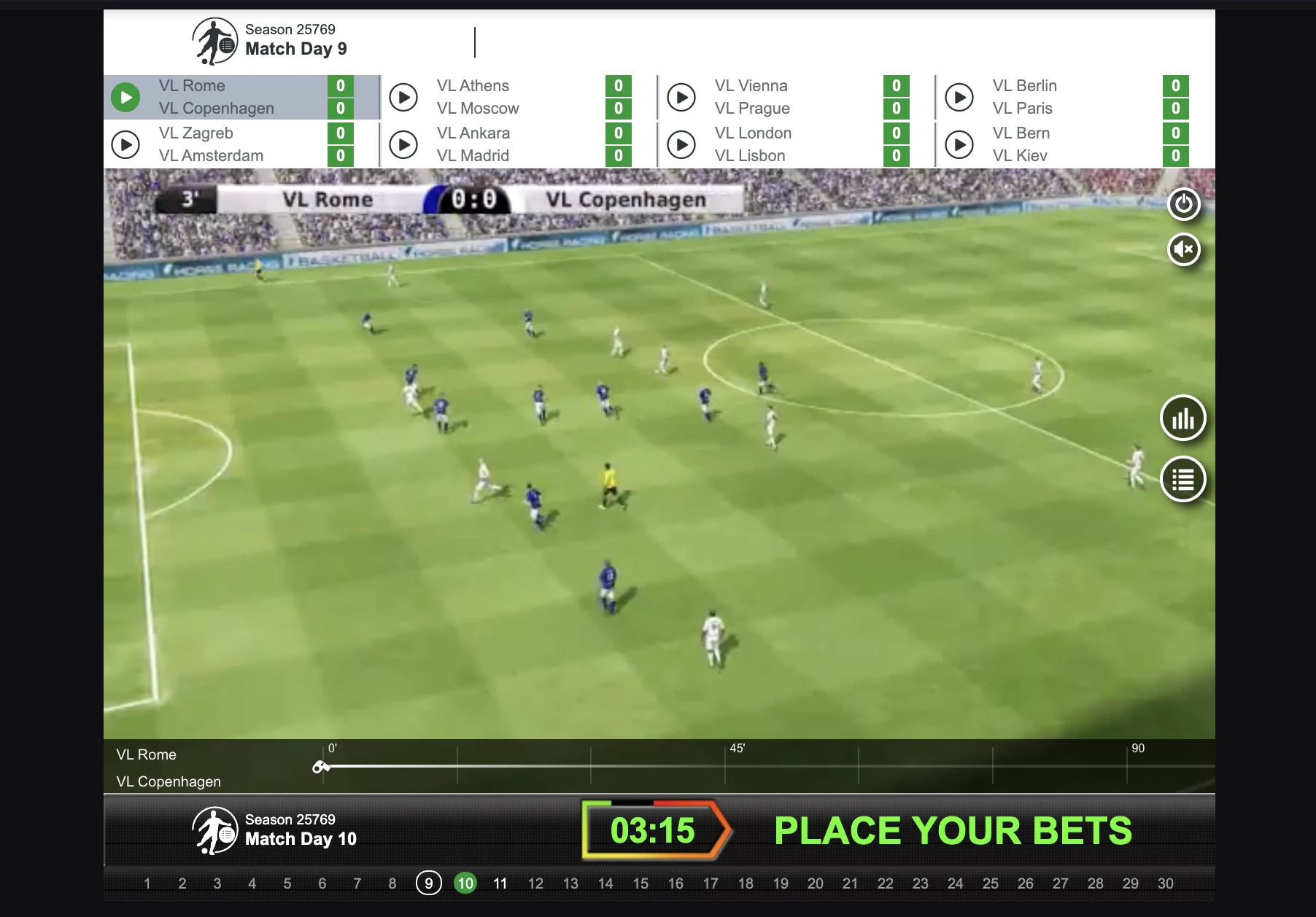 Explications de comment se déroule un match de paris virtuels sur le casino en ligne MyStake