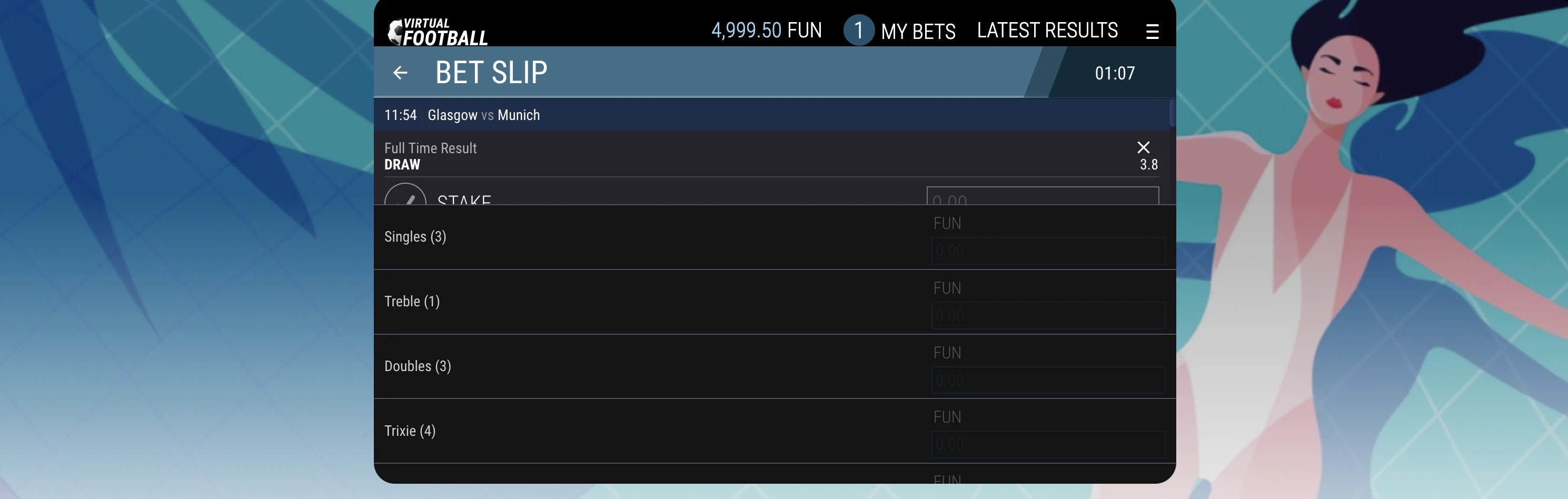 Exemples de paris virtuels possibles sur le casino en ligne Millionz