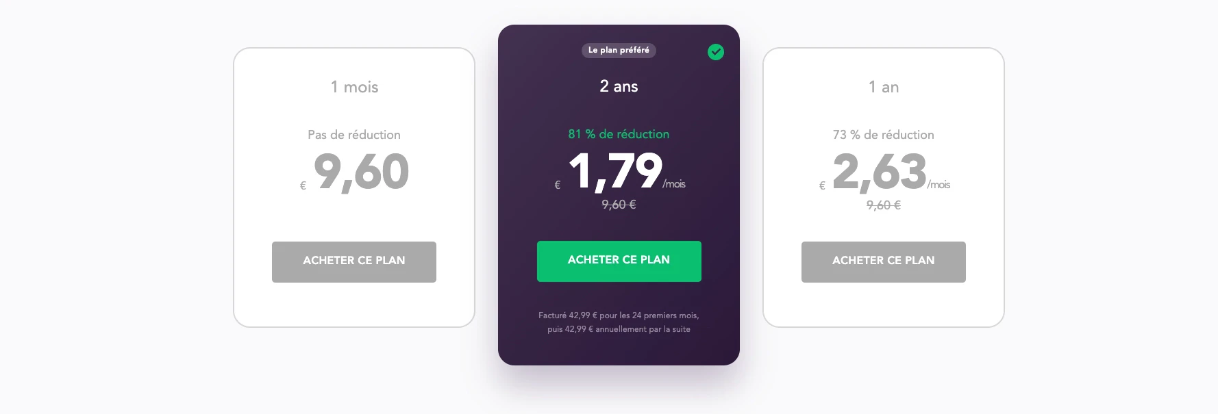 Les différentes offres disponibles sur PurePVN