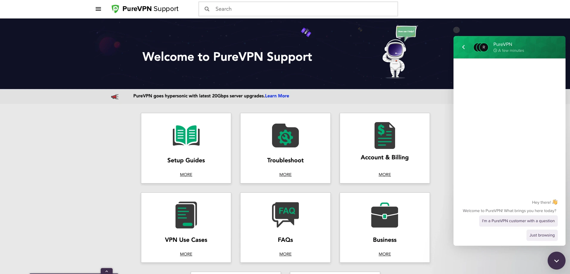 Le service client de PureVpn est très efficace et vous permettra de résoudre vos problèmes