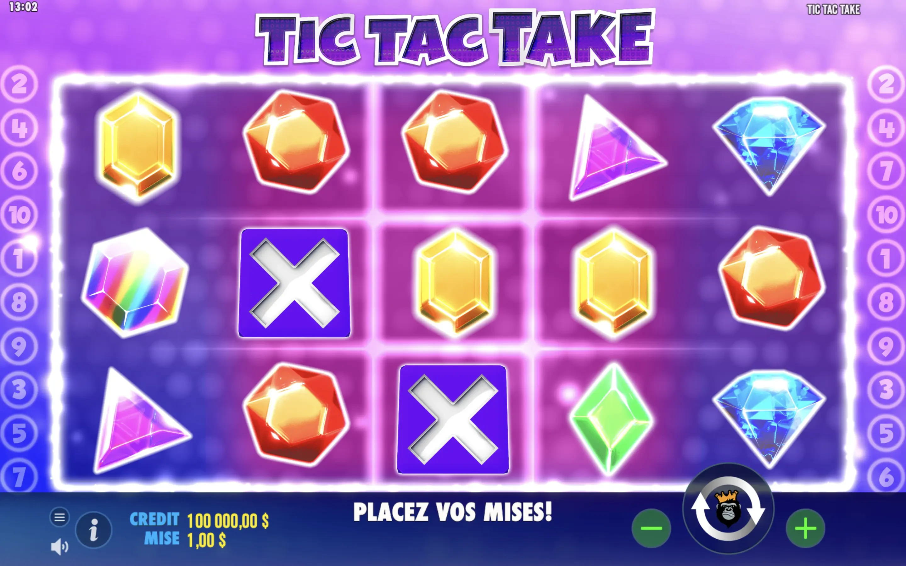 La machine a sous Tic Tac Take de Pragmatic Play