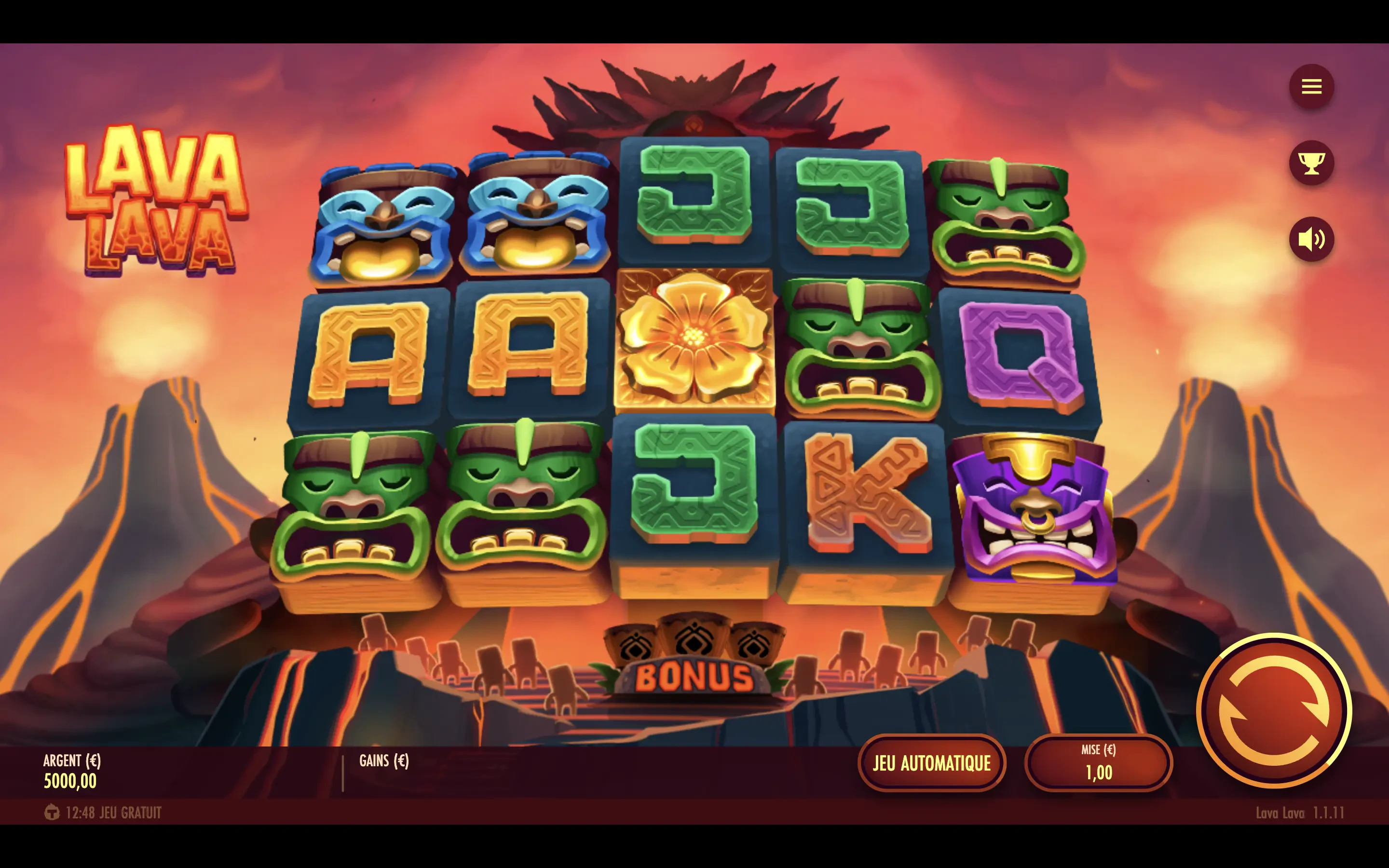La machine a sous Lava Lava de Thunderkick