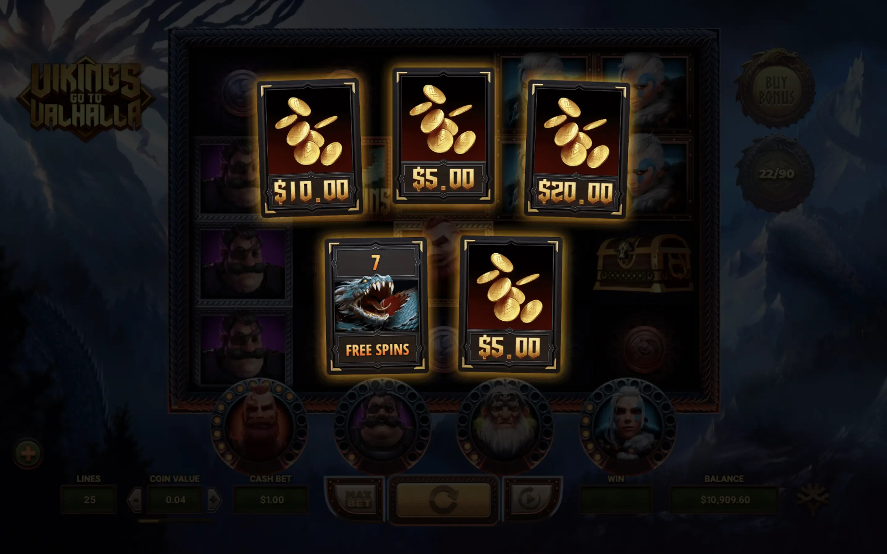 La fonctionnalité Treasure Chest de Vikings go to Valhalla