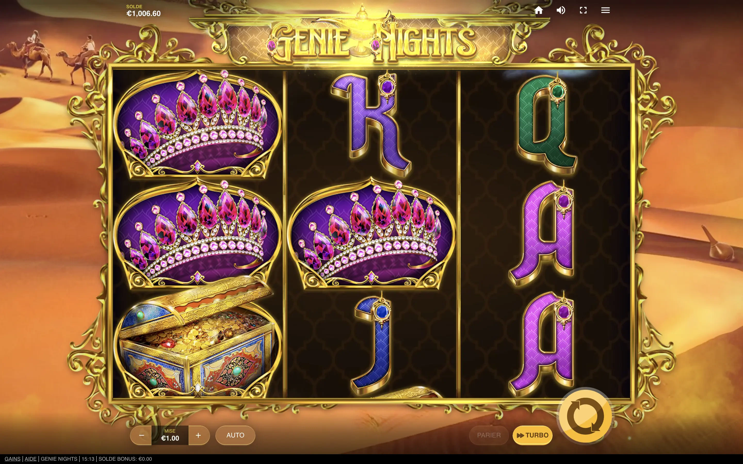 La machine a sous Genie Nights de Red Tiger