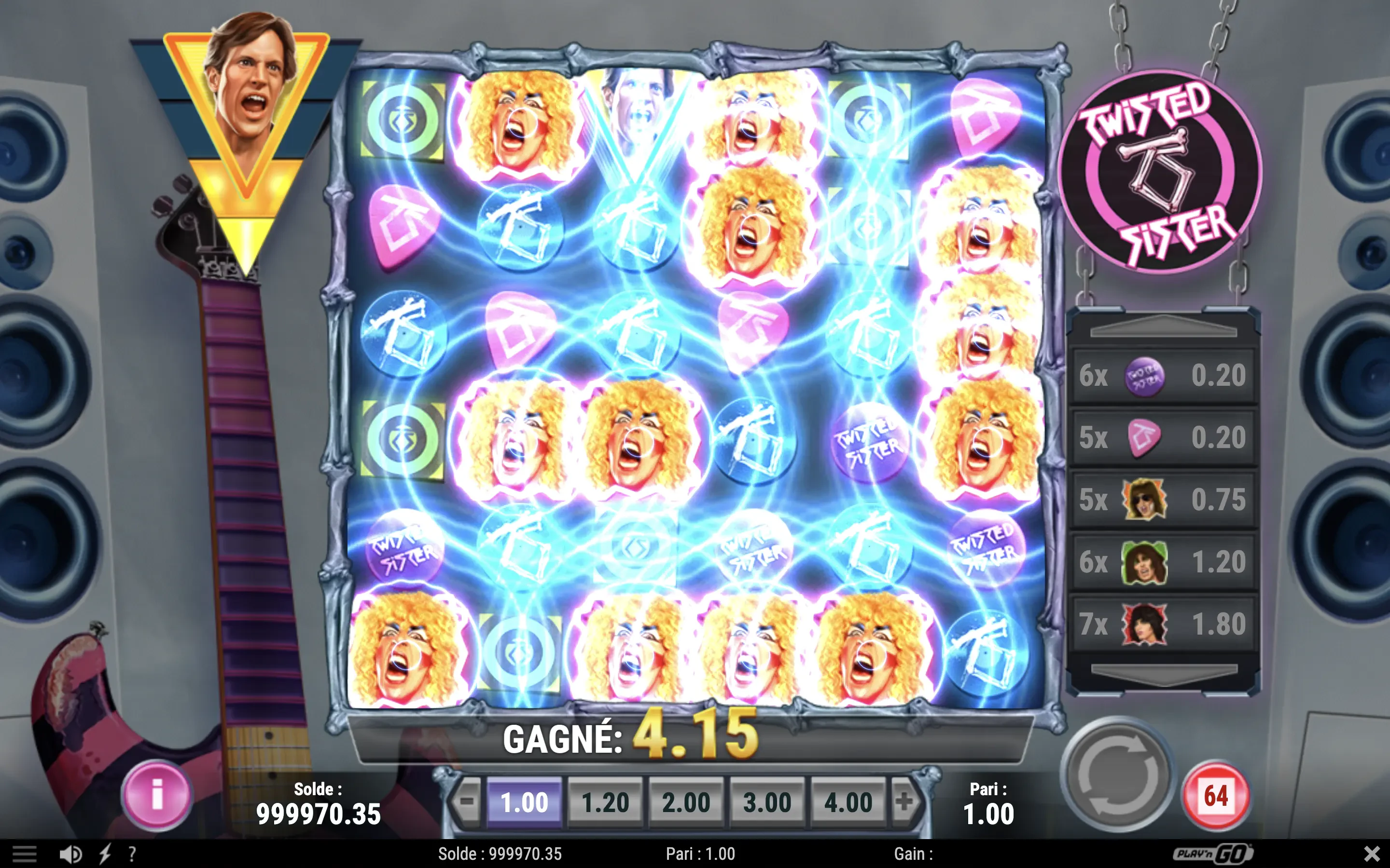 Scream est une des fonctionnalités du jeu de base de Twisted Sisters