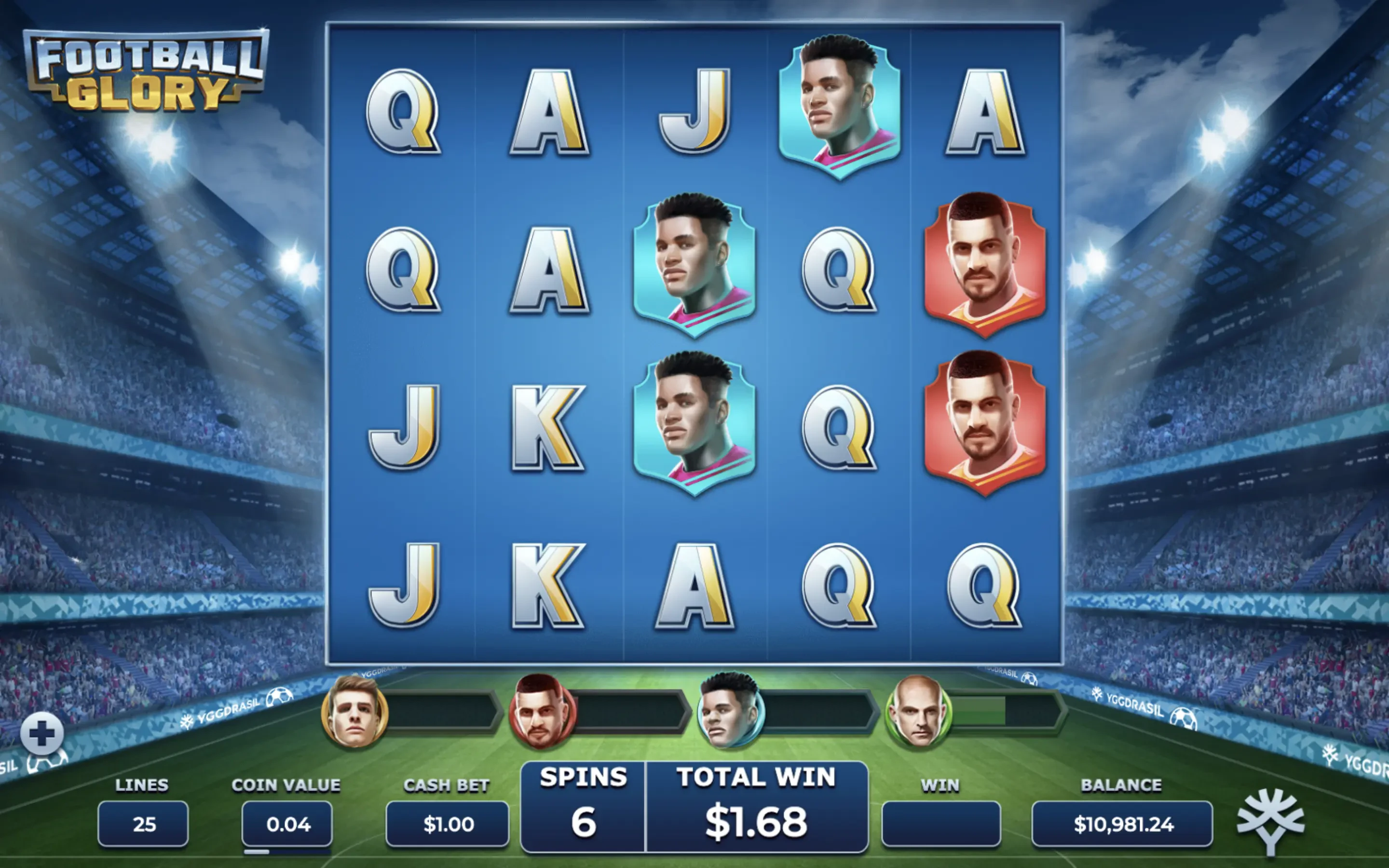 Le bonus de Football Glory