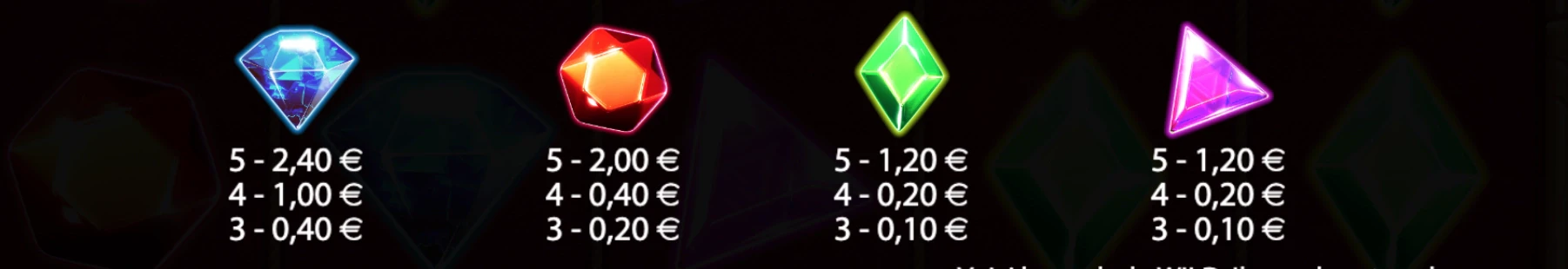 Symboles non premiums sur Star Pirates Code