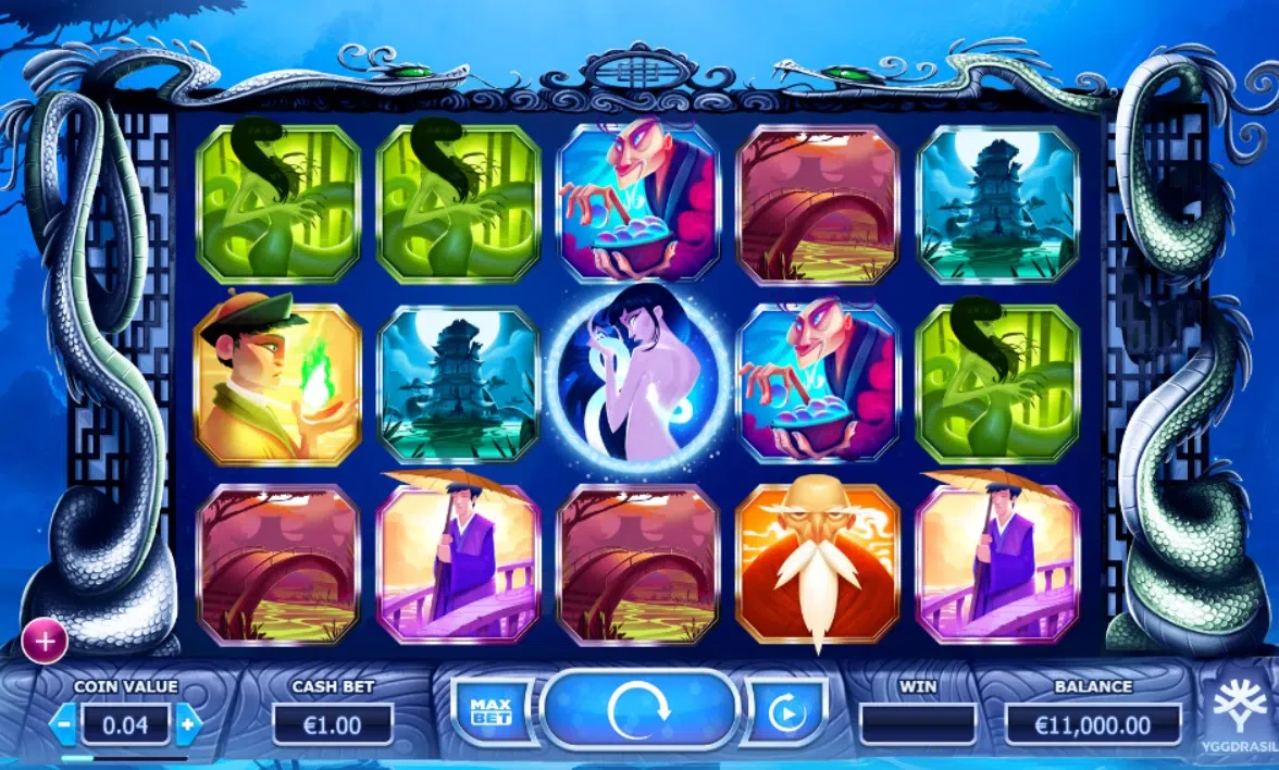 jeu de base sur la slot Legend of the White Snake Lady