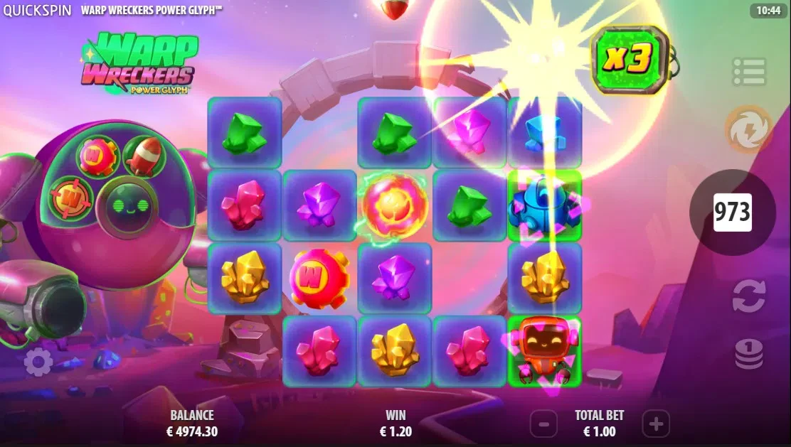 bonus tire de missiles slot warp wreckers power glyph quickspin
