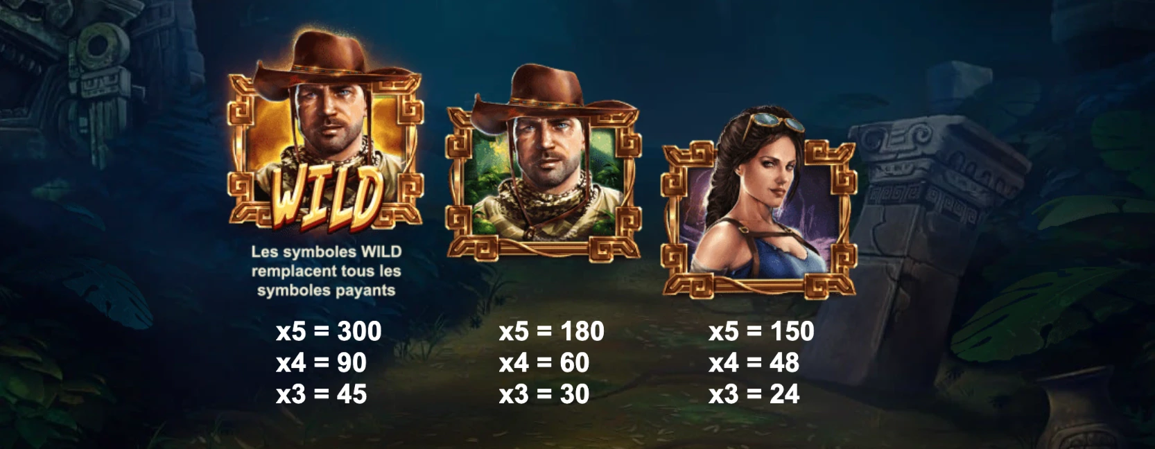 Symboles premiums 2 sur Wild Expedition
