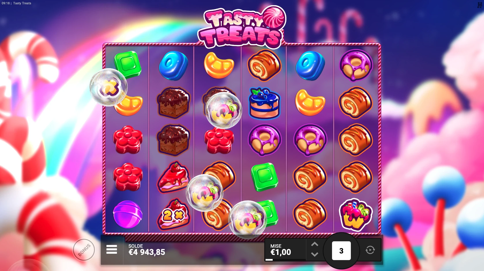 Fonctionnalité dans le jeu de base Tasty Treats