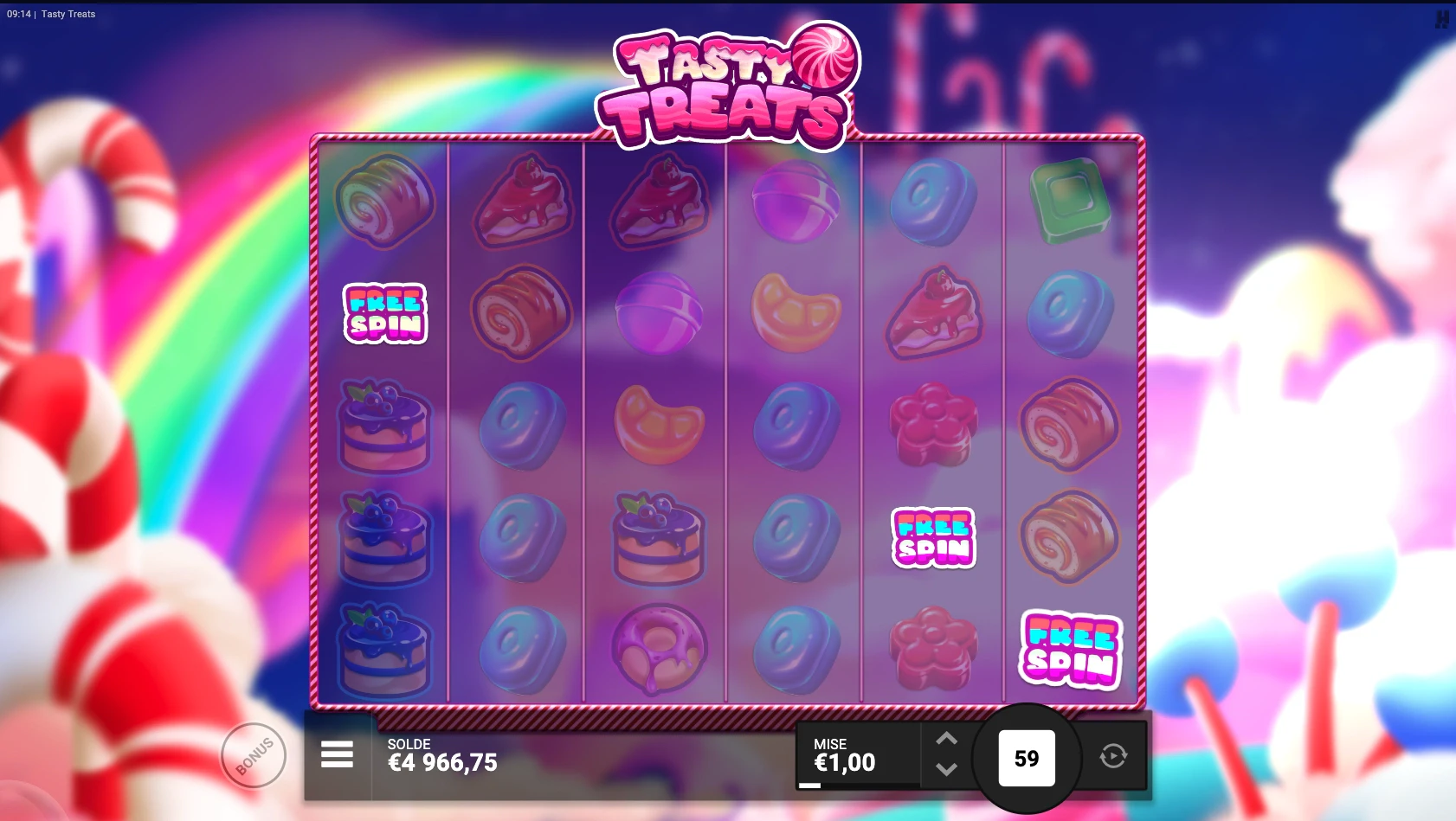 Parties gratuites sur Tasty Treats