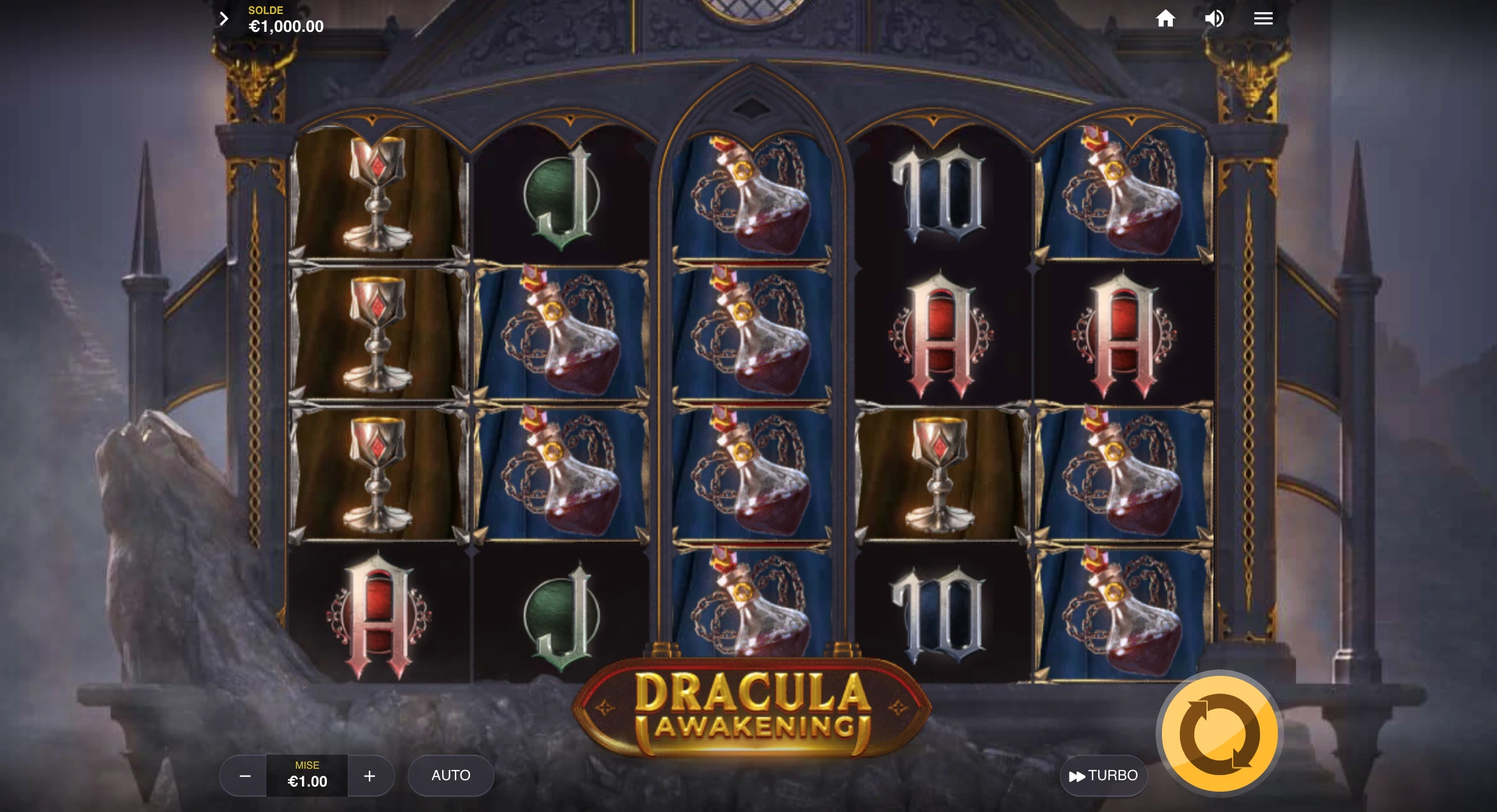 Grille de départ de Dracula Awakening