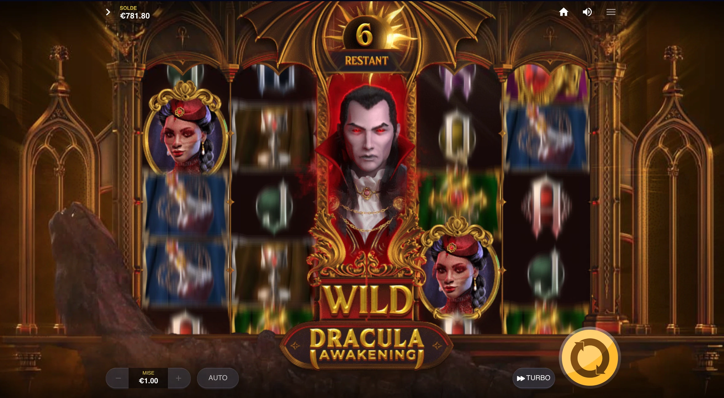 Symbole Dracula durant vos parties bonus sur Dracula Awakening