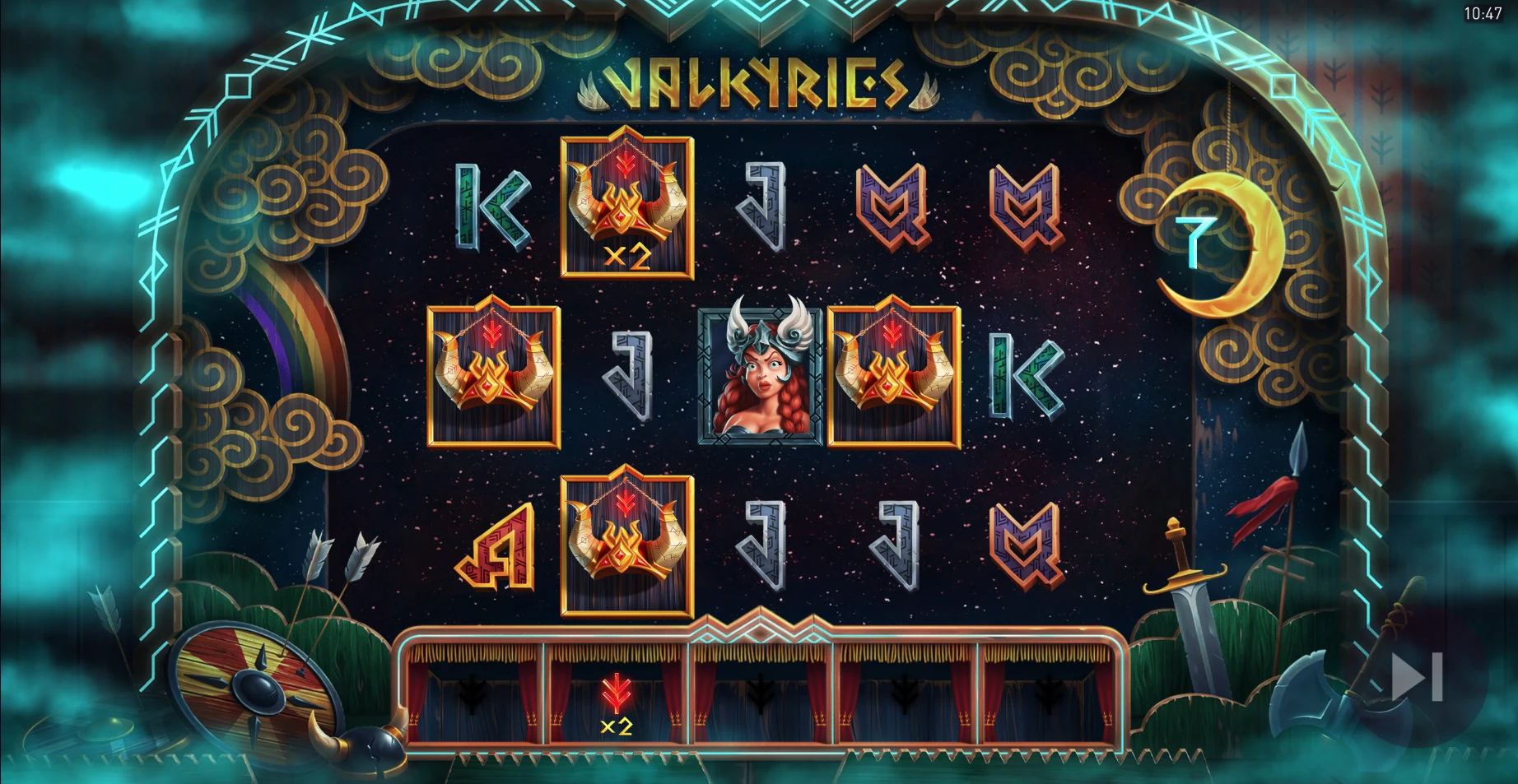 Multiplicateur x2 Valkyries durant les parties gratuites