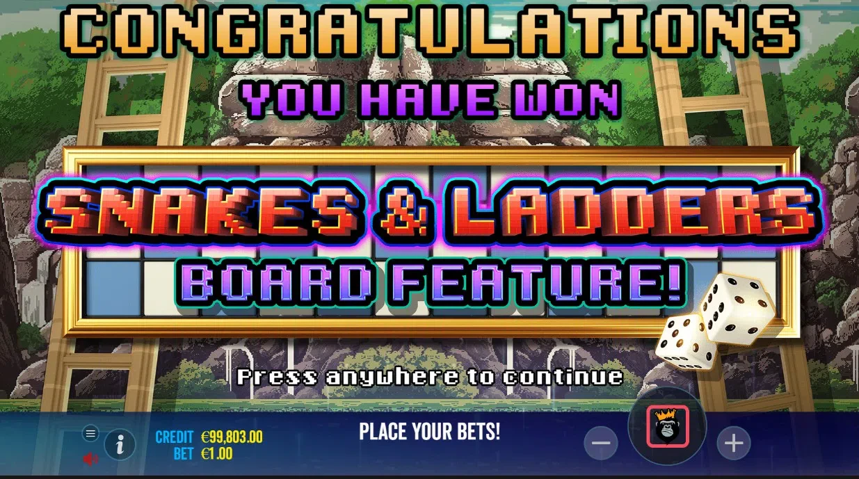 3 scatters bonus slot snakes and ladders megadice de pragmatic play