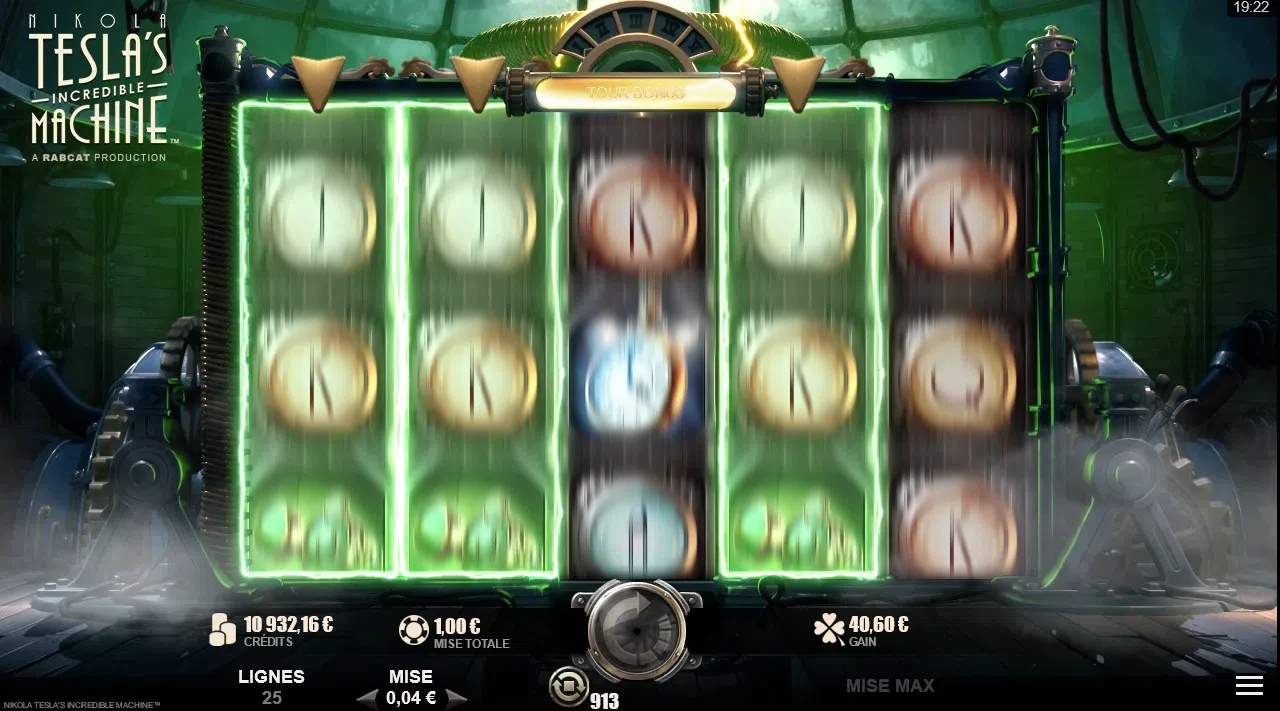 le fonctionnement du bonus de la slot nikola tesla’s incredible machine yggdrasil