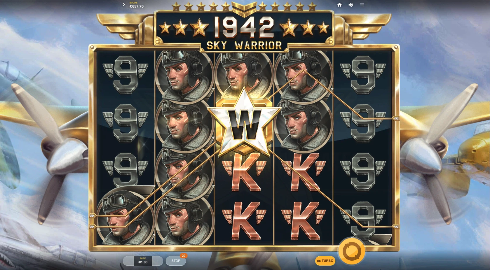 Fonctionnalité numéro 3 sur 1942 : Sky Warrior