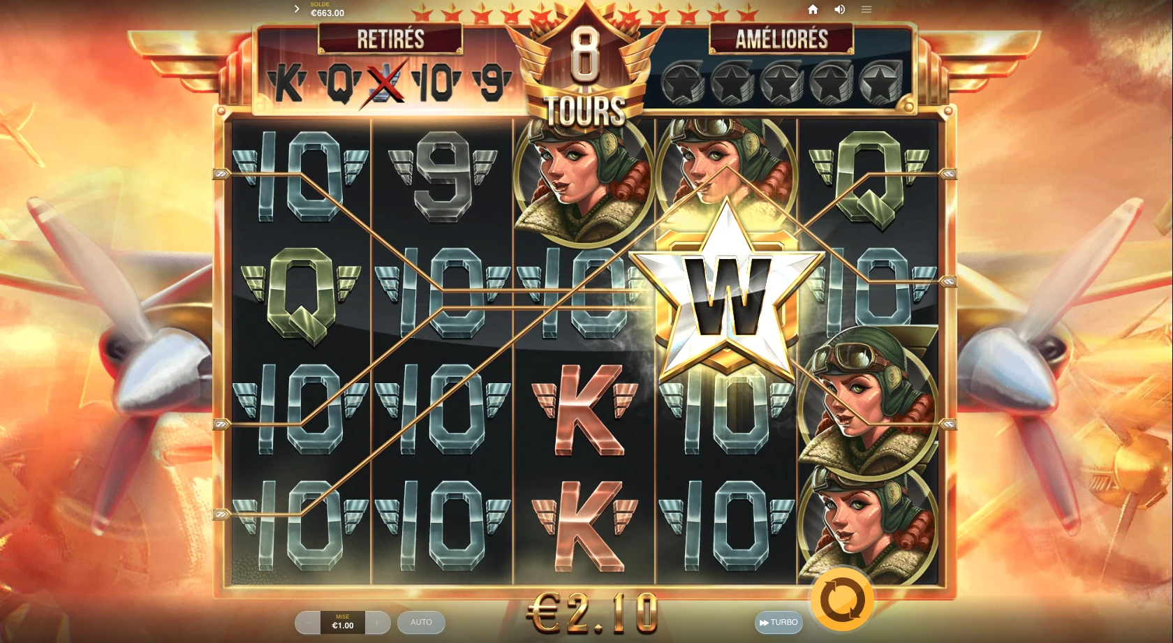 Fonctionnalité numéro 2 bonus durant les parties gratuites 1942 : Sky Warrior