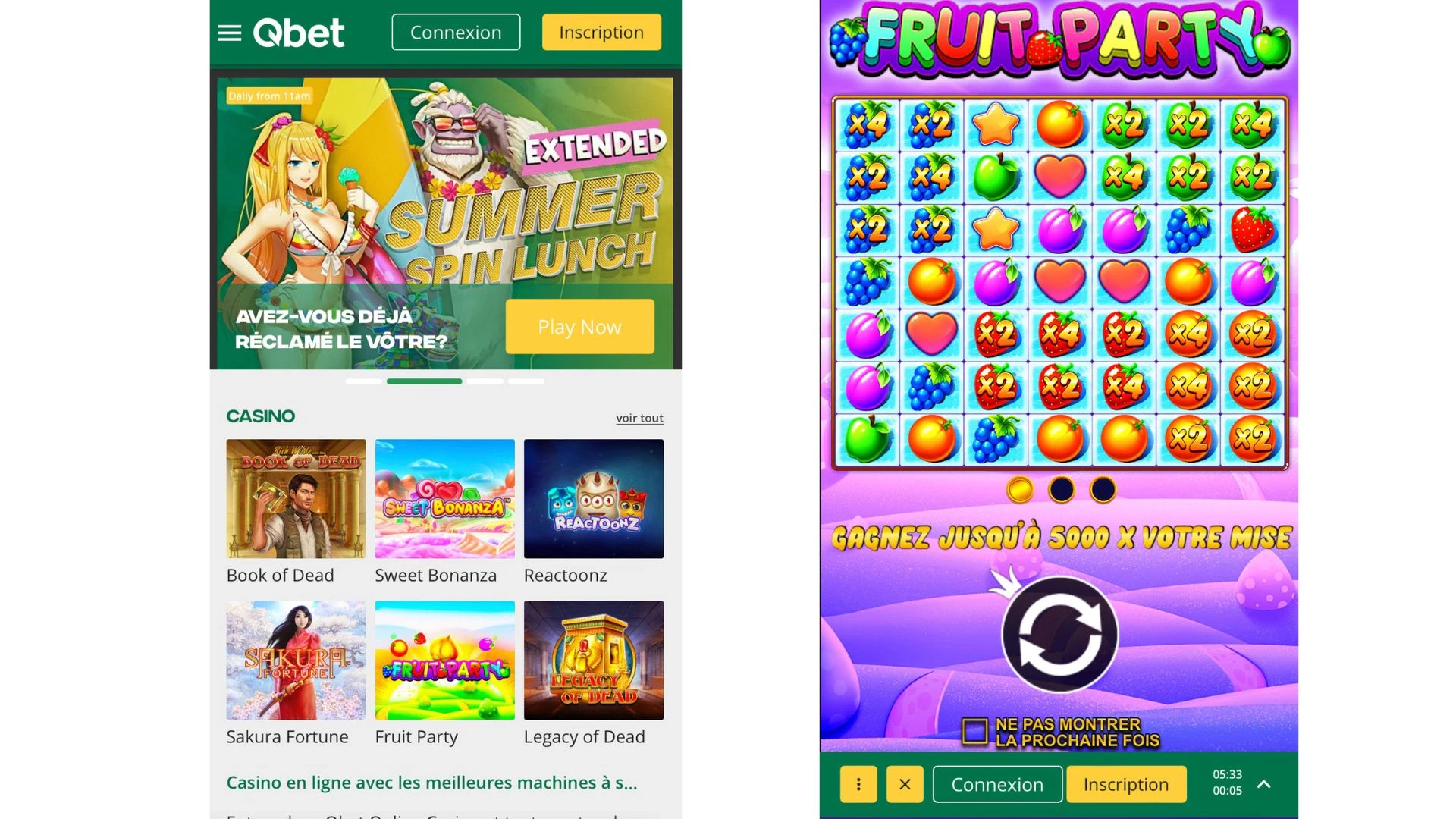 Le casino en ligne QBet est présent sur mobile